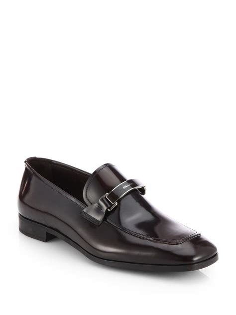 prada mens shoes spazzolato|prada spazzolato loafers.